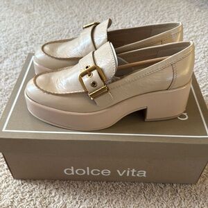 Dolce Vita Cream Platform Loafers